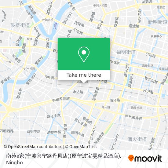 南苑e家(宁波兴宁路丹凤店)(原宁波宝雯精品酒店) map