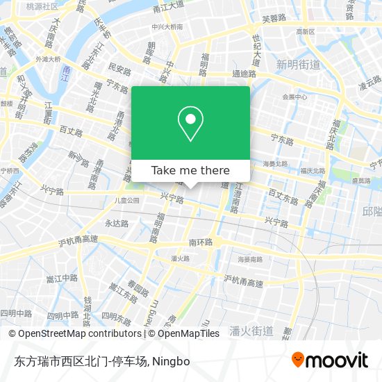 东方瑞市西区北门-停车场 map