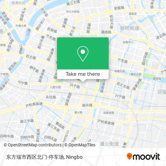 东方瑞市西区北门-停车场 map