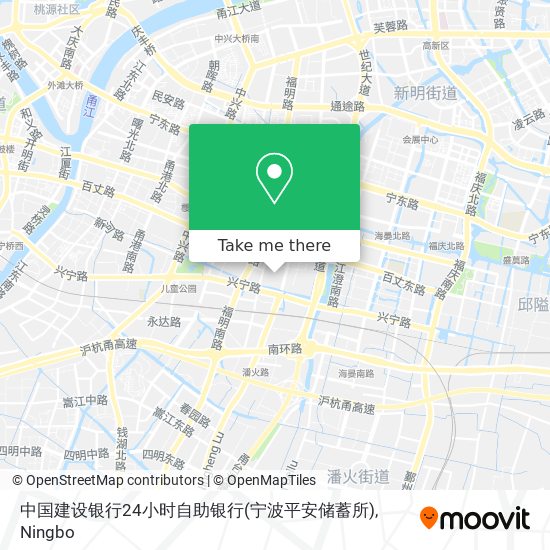中国建设银行24小时自助银行(宁波平安储蓄所) map