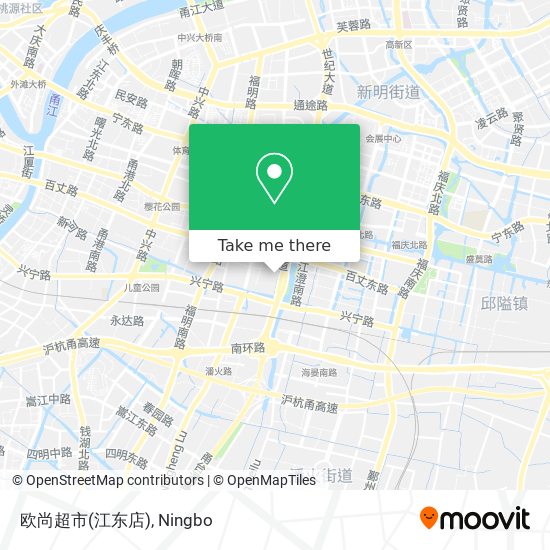 欧尚超市(江东店) map