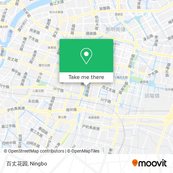 百丈花园 map