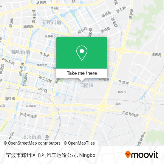 宁波市鄞州区甬利汽车运输公司 map