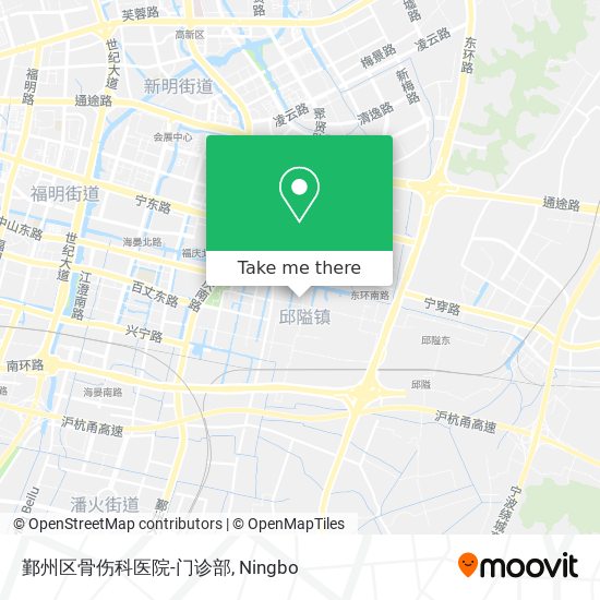 鄞州区骨伤科医院-门诊部 map