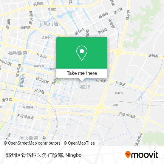 鄞州区骨伤科医院-门诊部 map