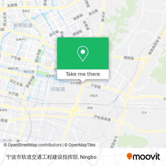 宁波市轨道交通工程建设指挥部 map