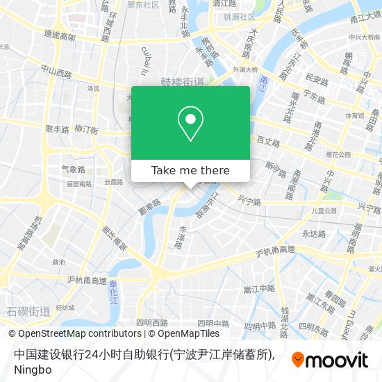 中国建设银行24小时自助银行(宁波尹江岸储蓄所) map