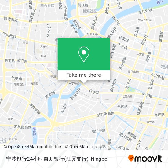 宁波银行24小时自助银行(江厦支行) map