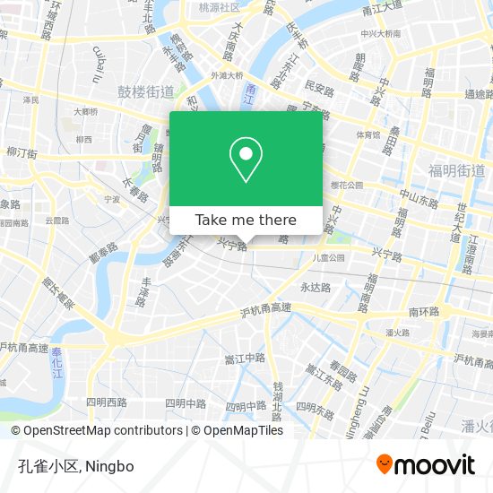 孔雀小区 map