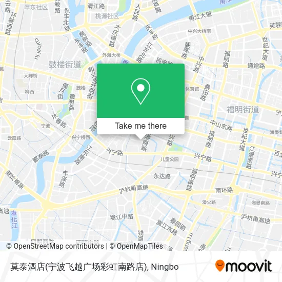 莫泰酒店(宁波飞越广场彩虹南路店) map