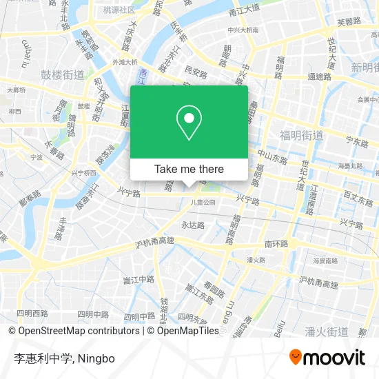 李惠利中学 map