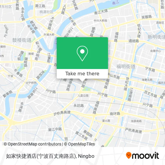 如家快捷酒店(宁波百丈南路店) map