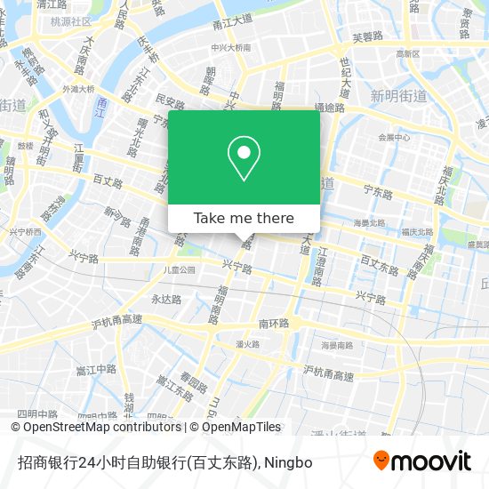 招商银行24小时自助银行(百丈东路) map