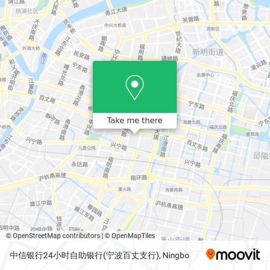 中信银行24小时自助银行(宁波百丈支行) map
