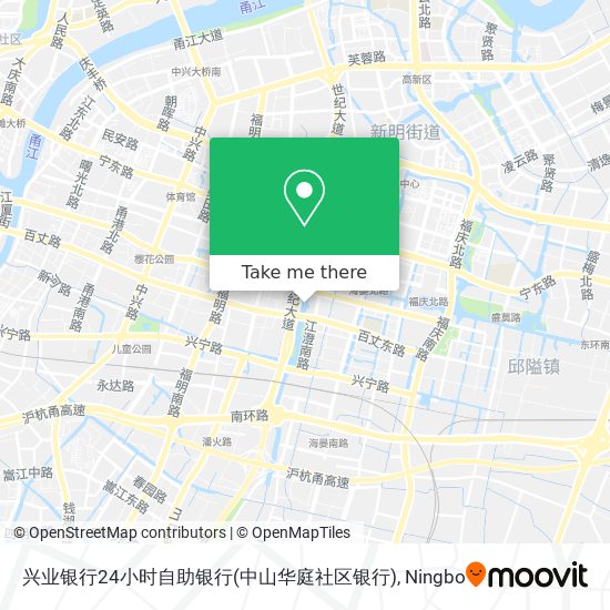 兴业银行24小时自助银行(中山华庭社区银行) map