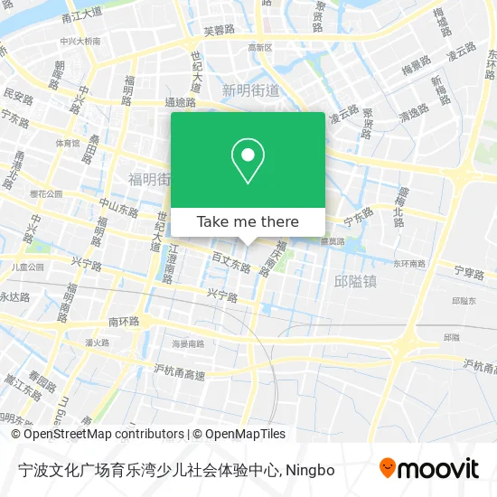 宁波文化广场育乐湾少儿社会体验中心 map