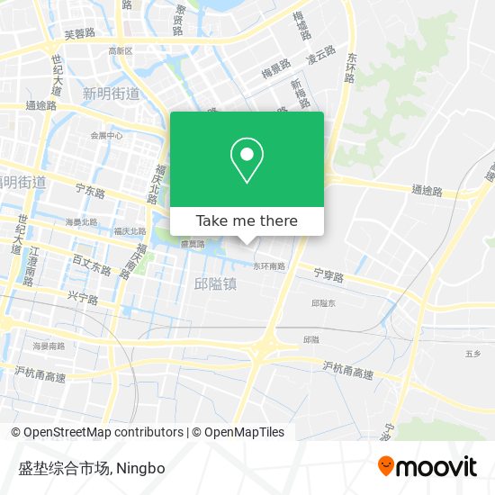 盛垫综合市场 map