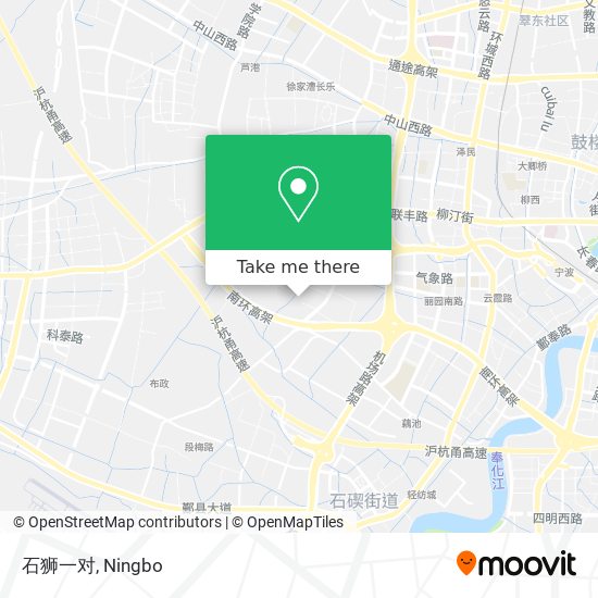石狮一对 map