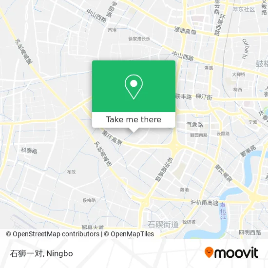 石狮一对 map