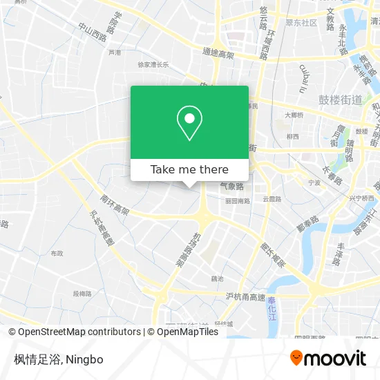 枫情足浴 map