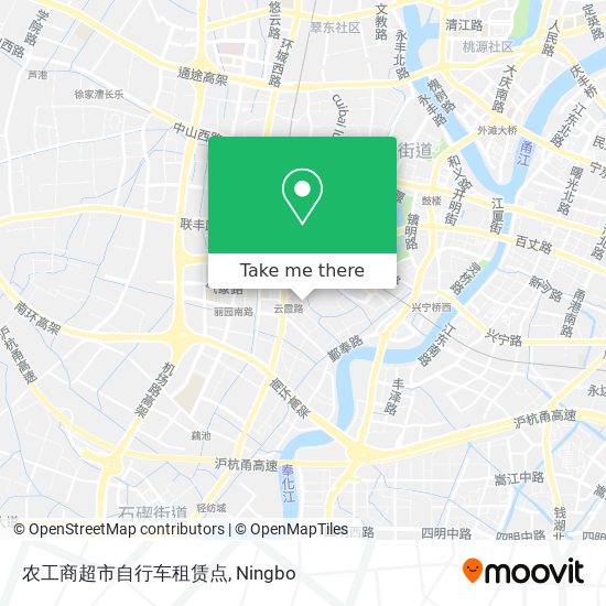 农工商超市自行车租赁点 map