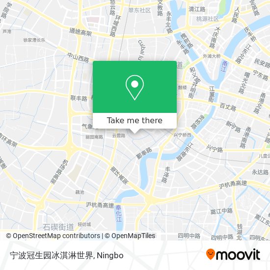 宁波冠生园冰淇淋世界 map