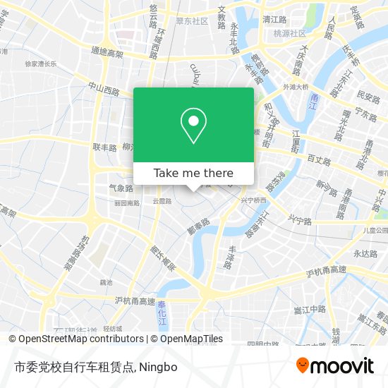 市委党校自行车租赁点 map