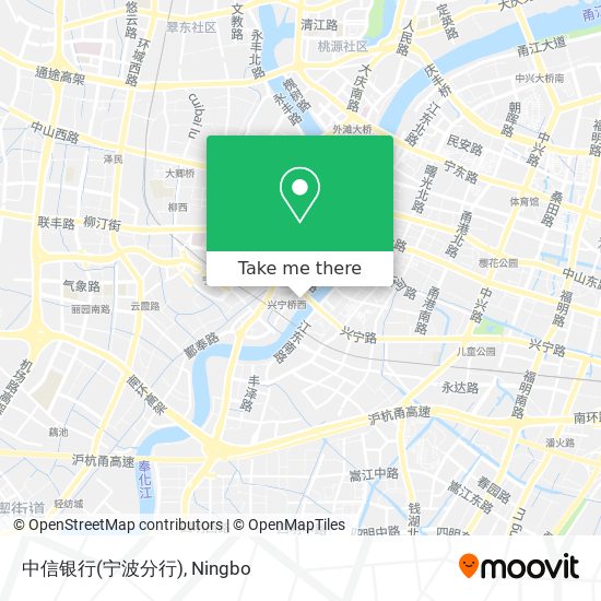 中信银行(宁波分行) map