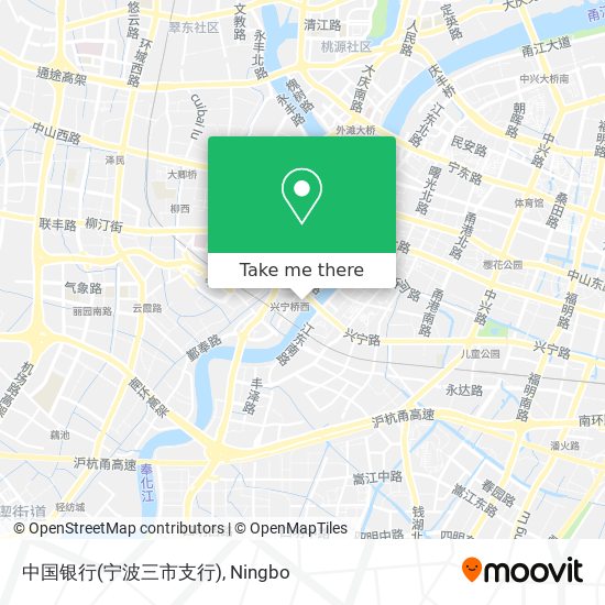 中国银行(宁波三市支行) map