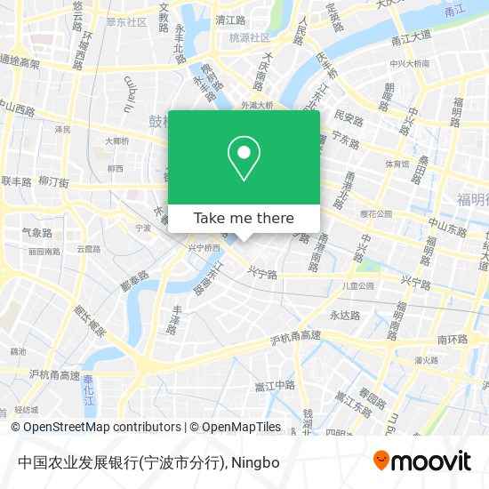 中国农业发展银行(宁波市分行) map