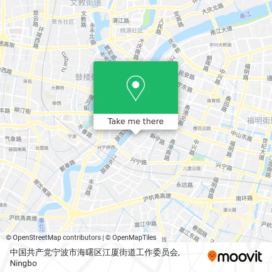 中国共产党宁波市海曙区江厦街道工作委员会 map