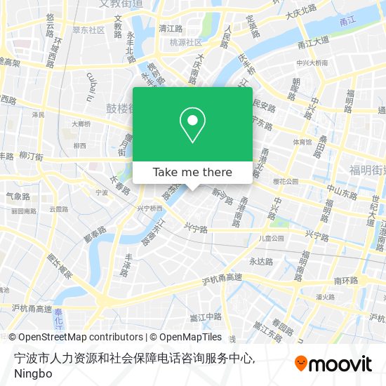 宁波市人力资源和社会保障电话咨询服务中心 map