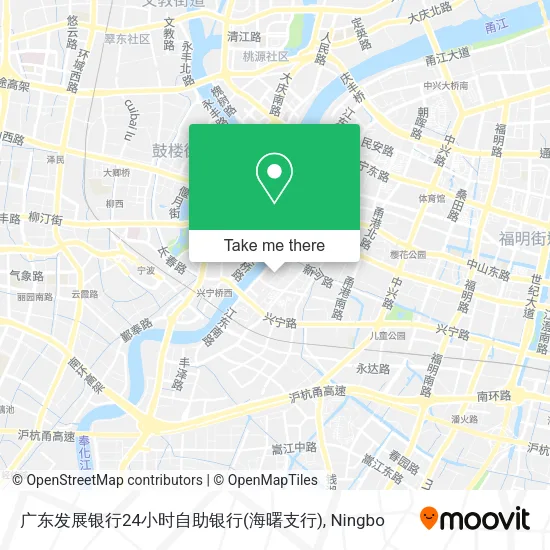 广东发展银行24小时自助银行(海曙支行) map