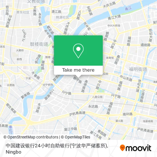 中国建设银行24小时自助银行(宁波华严储蓄所) map