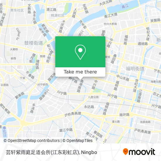 芸轩紫雨庭足道会所(江东彩虹店) map