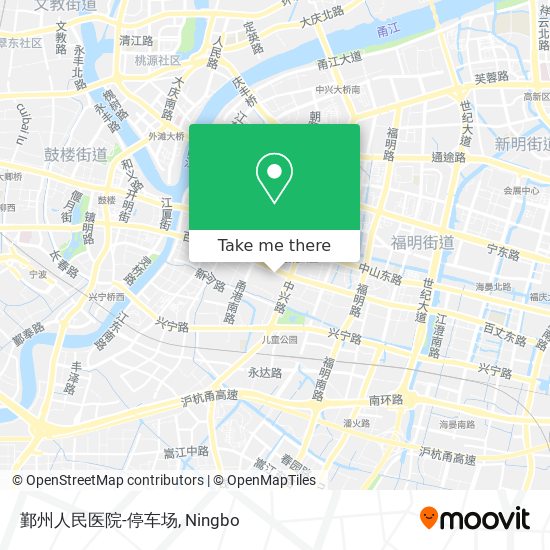 鄞州人民医院-停车场 map
