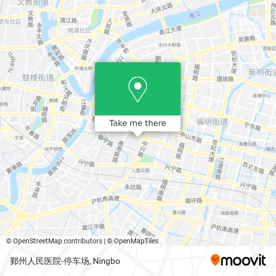 鄞州人民医院-停车场 map