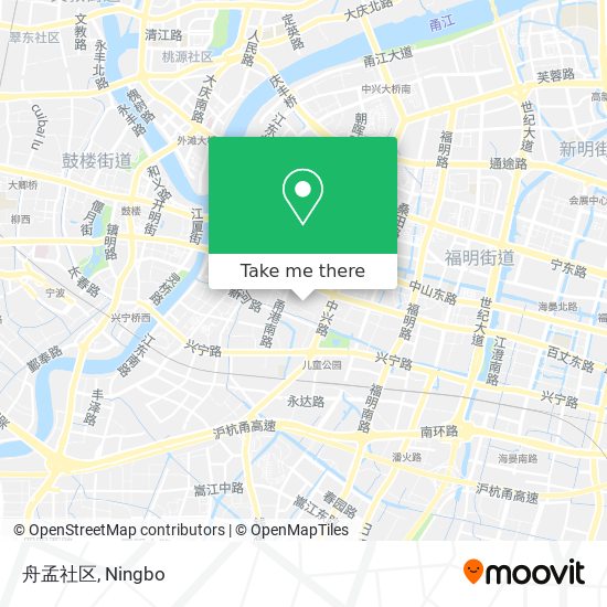 舟孟社区 map