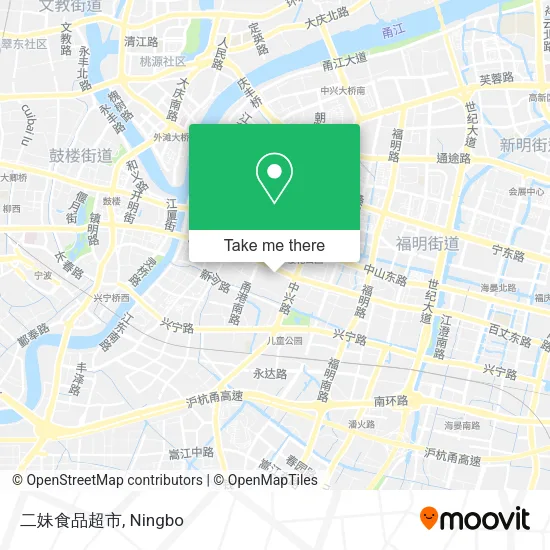 二妹食品超市 map