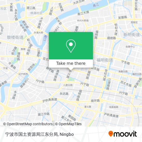 宁波市国土资源局江东分局 map