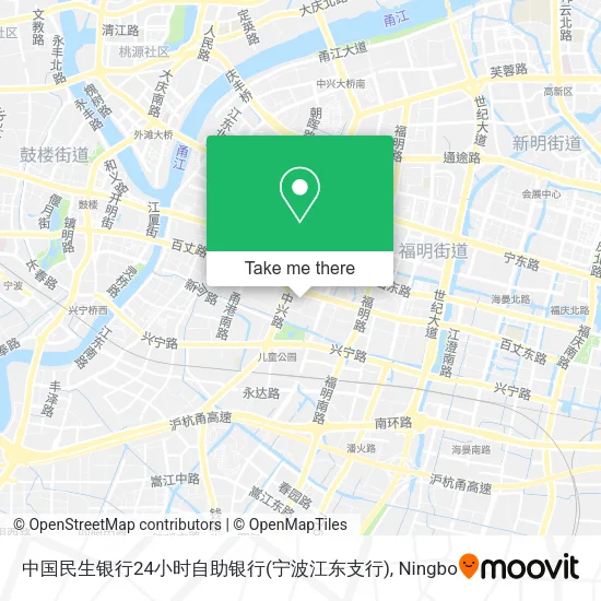 中国民生银行24小时自助银行(宁波江东支行) map