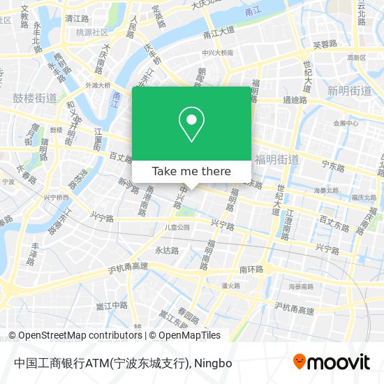 中国工商银行ATM(宁波东城支行) map