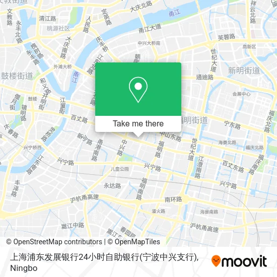上海浦东发展银行24小时自助银行(宁波中兴支行) map