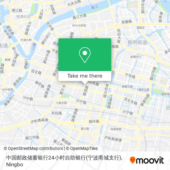 中国邮政储蓄银行24小时自助银行(宁波甬城支行) map