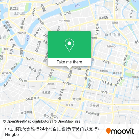 中国邮政储蓄银行24小时自助银行(宁波甬城支行) map