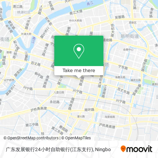 广东发展银行24小时自助银行(江东支行) map