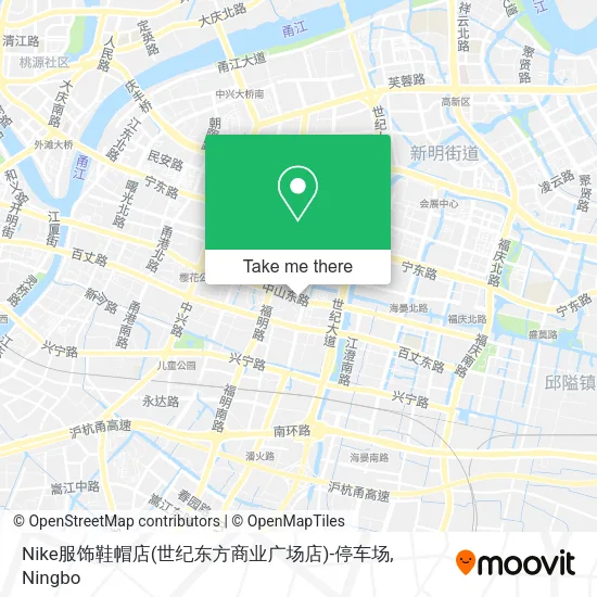 Nike服饰鞋帽店(世纪东方商业广场店)-停车场 map