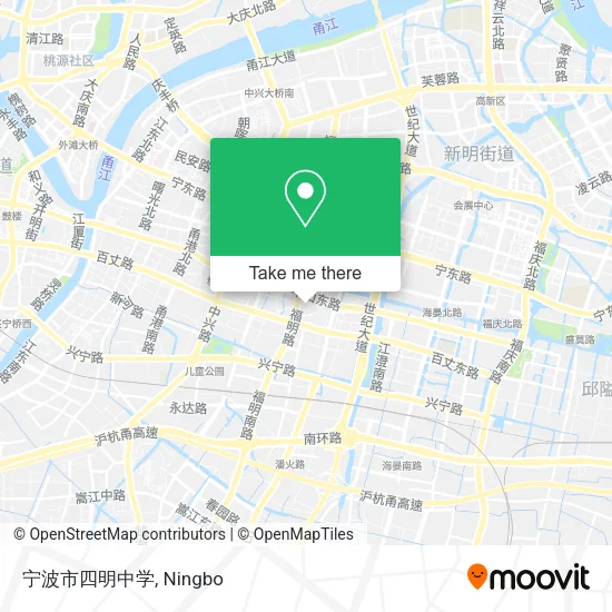 宁波市四明中学 map