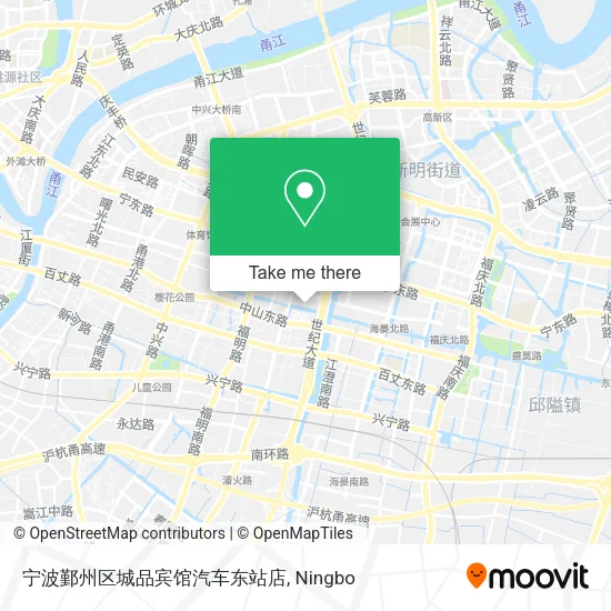 宁波鄞州区城品宾馆汽车东站店 map