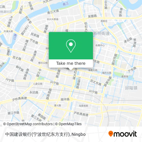 中国建设银行(宁波世纪东方支行) map